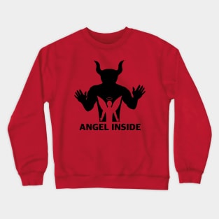 Angel Inside black Crewneck Sweatshirt